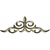 Ornamental Fleur Cartouche STL - 3D model for CNC carving
