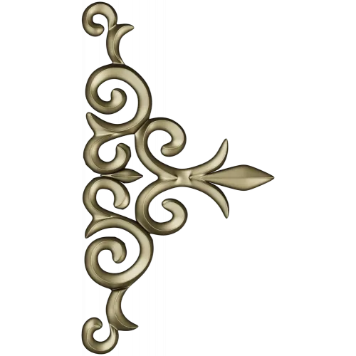 Acanthus Corner Ornament - STL 3D Model for CNC