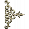 Acanthus Corner Ornament - STL 3D Model for CNC