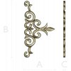Acanthus Corner Ornament - STL 3D Model for CNC