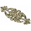 Baroque Floral Applique - detailed STL 3D model for CNC