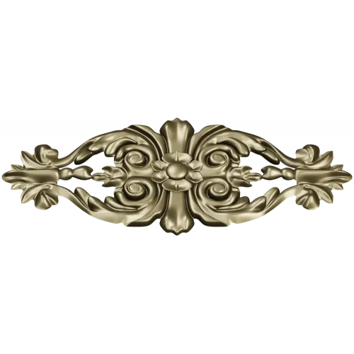 Baroque Floral Applique - detailed STL 3D model for CNC