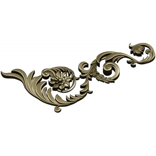 Acanthus Corner Ornament STL