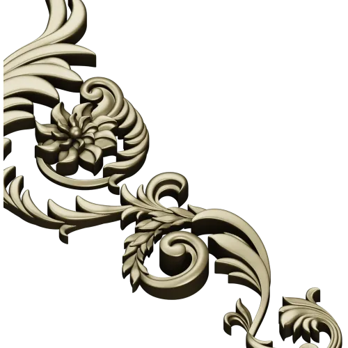 Acanthus Corner Ornament STL