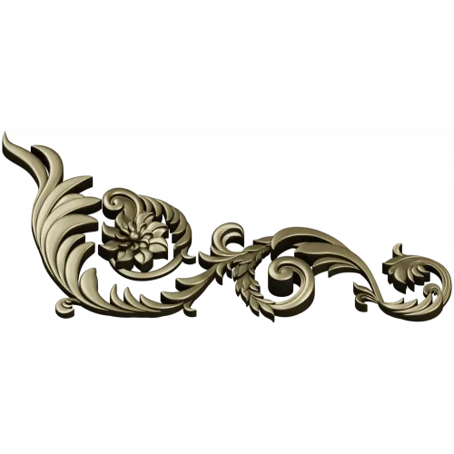 Acanthus Corner Ornament STL