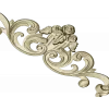 Rose Acanthus Cartouche - STL 3D Model for CNC