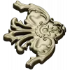 Rococo Floral Corner STL for CNC Milling