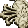 Rococo Floral Corner STL for CNC Milling