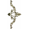 Rocaille Corner Applique STL - ornate corner 3D model for CNC