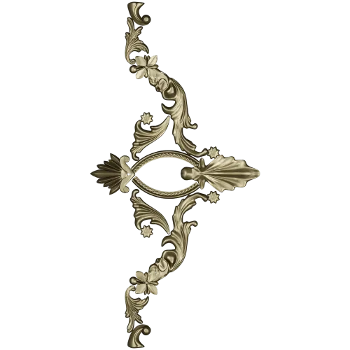 Rocaille Corner Applique STL - ornate corner 3D model for CNC
