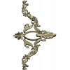 Rocaille Corner Applique STL - ornate corner 3D model for CNC