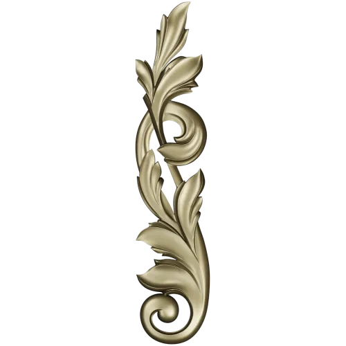 Acanthus Vertical Scroll STL 3D Model for CNC