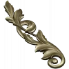 Acanthus Vertical Scroll STL 3D Model for CNC