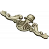 Shell Cartouche Applique - high-quality STL 3D model for CNC