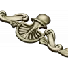 Shell Cartouche Applique - high-quality STL 3D model for CNC