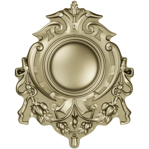Aureate Rocaille Medallion - STL 3D model for CNC