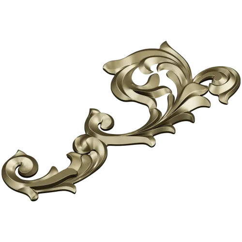 Rococo Acanthus Corner STL 3D Model for CNC