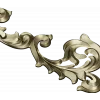 Rococo Acanthus Corner STL 3D Model for CNC