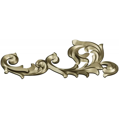 Rococo Acanthus Corner STL 3D Model for CNC
