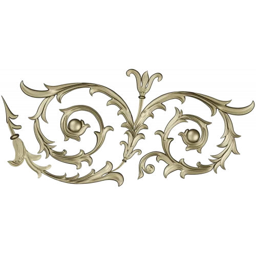 Auric Acanthus Scroll - STL 3D Model for CNC Decorative Panel