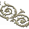 Auric Acanthus Scroll - STL 3D Model for CNC Decorative Panel