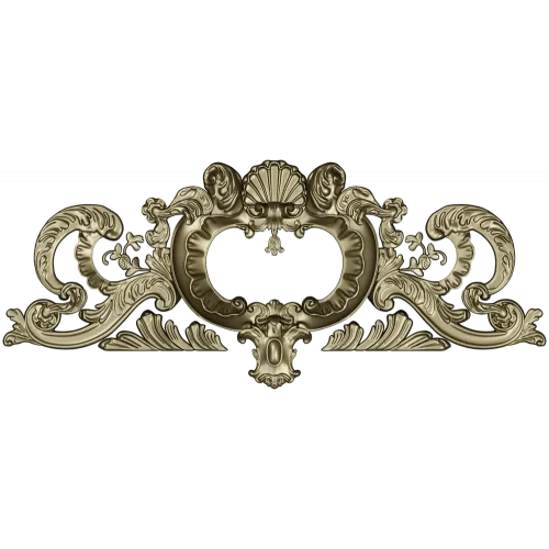 Rococo Shell Cartouche STL for CNC