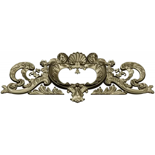 Rococo Shell Cartouche STL for CNC