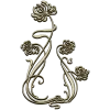 Art Nouveau Chrysanthemum Corner Relief STL