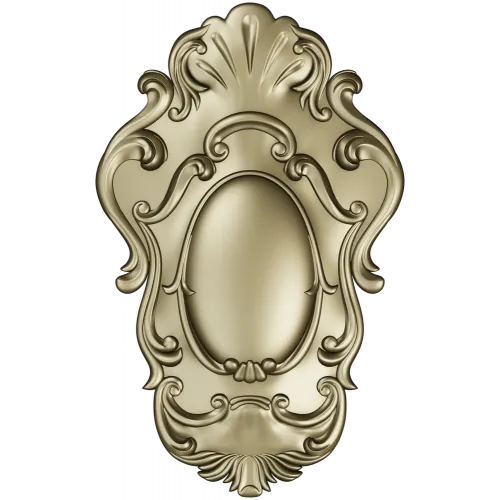 Baroque Oval Cartouche STL