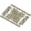 Ornamental Rosette Panel STL for CNC - Acanthus Scroll Relief