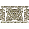 Ornamental Rosette Panel STL for CNC - Acanthus Scroll Relief