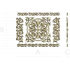 Ornamental Rosette Panel STL for CNC - Acanthus Scroll Relief