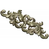 Rococo Acanthus Horizontal Ornament STL 3D Model for CNC