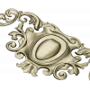 Ornate Rococo Cartouche STL for CNC Milling
