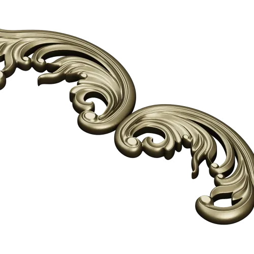 Рокайльная декоративная накладка - 3D модель STL для ЧПУ