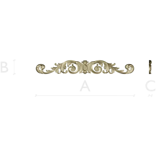 Барочный вензель для фрезеровки - 3D модель в формате STL