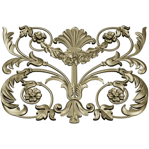 Rocaille Shell Cartouche - STL 3D model for CNC milling