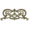 Baroque Laurel Crown Cartouche - STL 3D Model for CNC