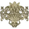 Baroque Bacchic Cartouche STL for CNC carving
