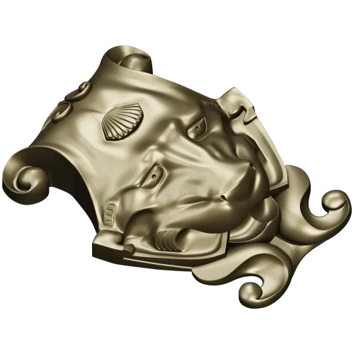 Картуш "Морской маскарон" - 3D модель STL для ЧПУ