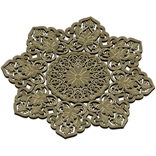 Солнечная розетка - ажурная 3D модель STL для ЧПУ