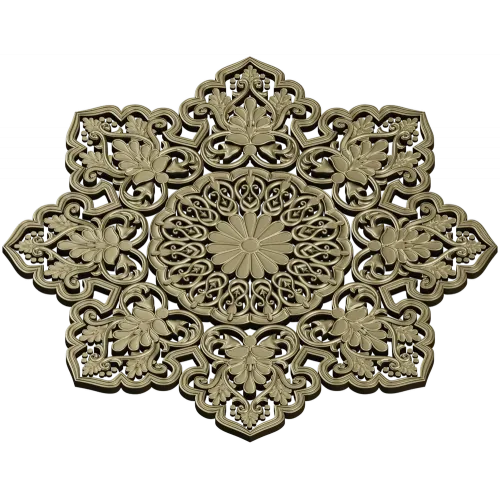 Солнечная розетка - ажурная 3D модель STL для ЧПУ