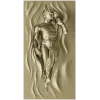 Вертикальная декоративная панель "Восходящая фигура" - 3D модель STL для ЧПУ
