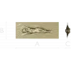 Декоративная панель "Нимфа в потоке" - STL для ЧПУ