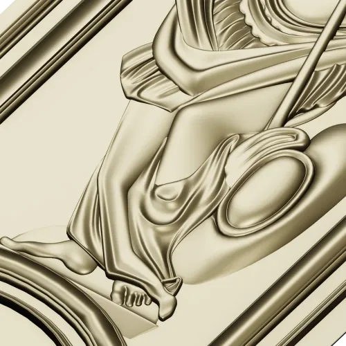 Ornate Warrior Door Panel - STL 3D model for CNC carving