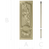 Ornate Warrior Door Panel - STL 3D model for CNC carving
