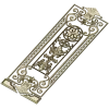 Baroque Rosette Vertical Door Panel STL for CNC