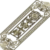 Baroque Rosette Vertical Door Panel STL for CNC