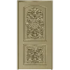 Ornate Double-Cartouche Door Panel STL for CNC
