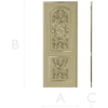 Ornate Double-Cartouche Door Panel STL for CNC